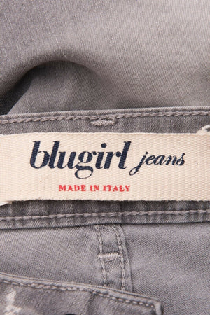 BLUGIRL JEANS Stretch Jeans Size XS Faded Effect Made in Italy