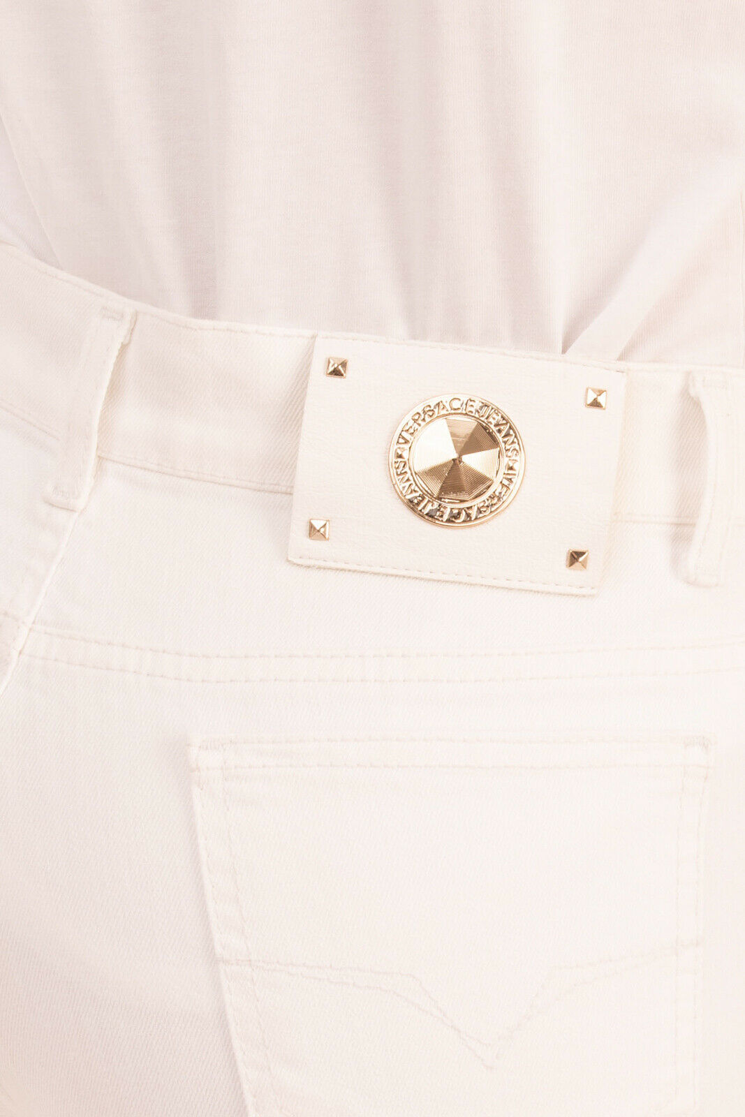 VERSACE JEANS Ivory Jeans Size 28 Stretch Made in Italy