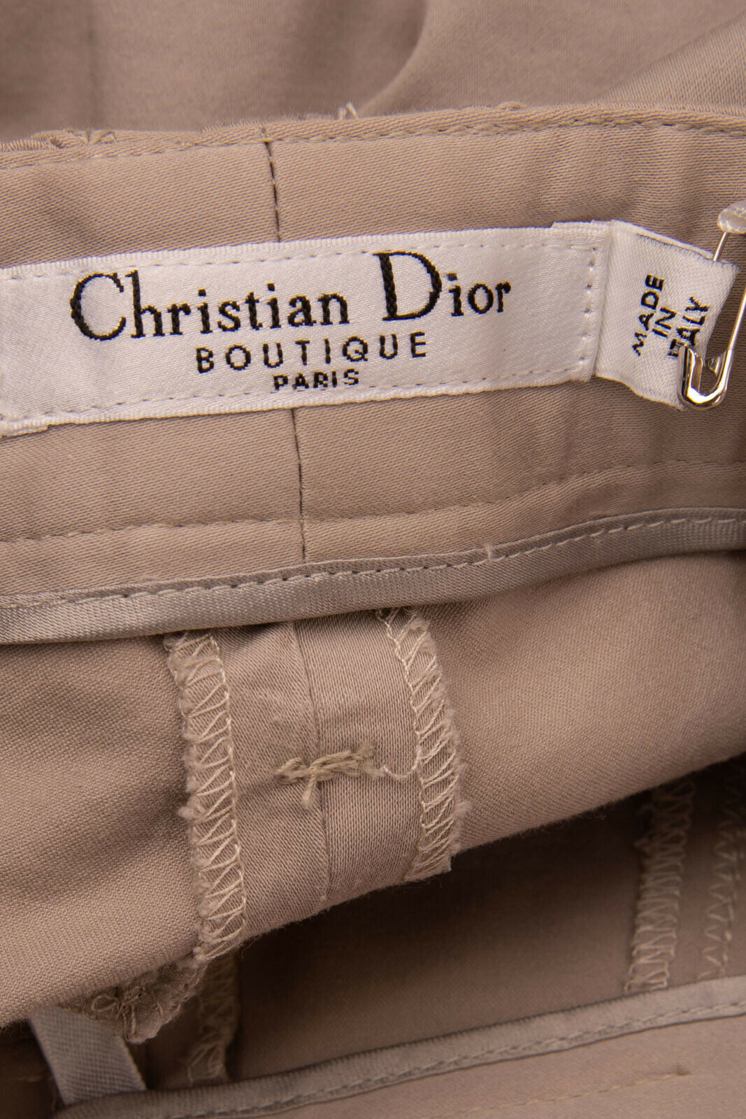 CHRISTIAN DIOR Pants Size S Zipped Cuffs Made in Italy