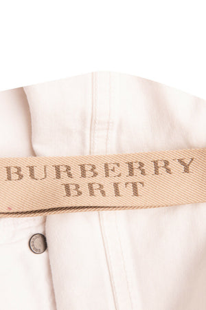 BURBERRY BRIT Trousers Size 36 Stretch White