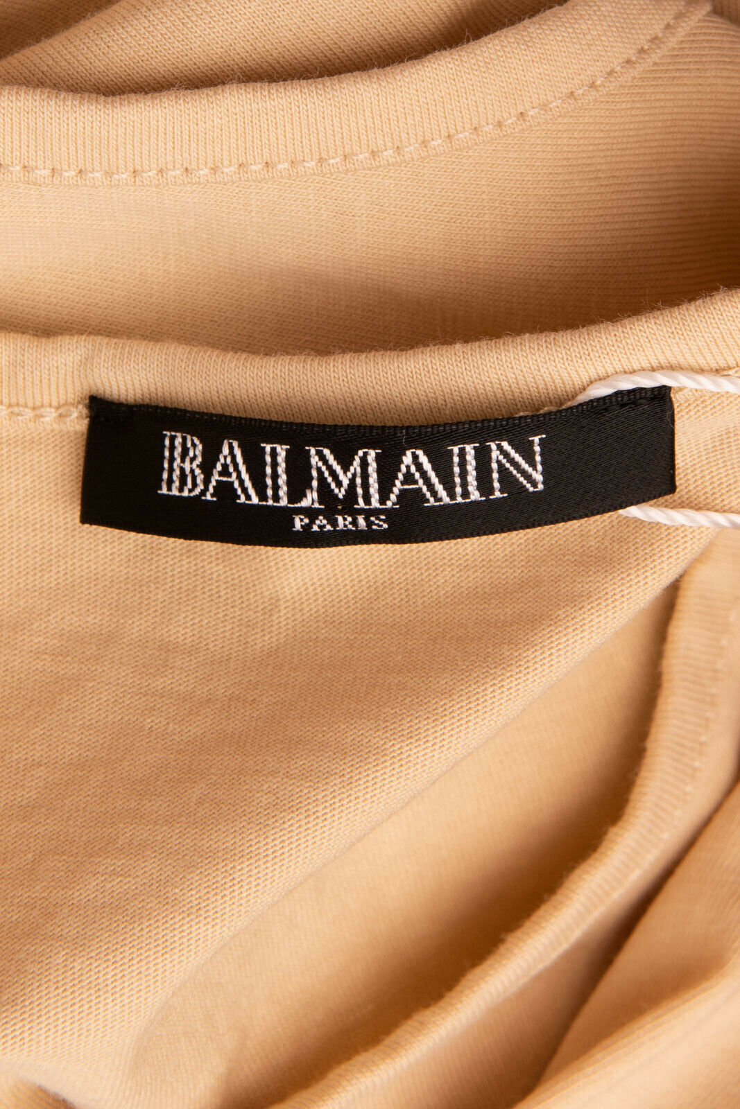 BALMAIN T-Shirt Top Size 38 Button Shoulder