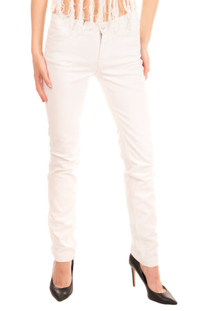 DOLCE & GABBANA Jeans Size 40 Stretch White Made in Italy